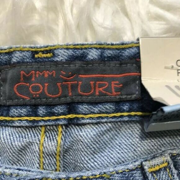 MMM Couture Rebel Sandblast Designer Jeans Size 3 - Picture 3 of 8